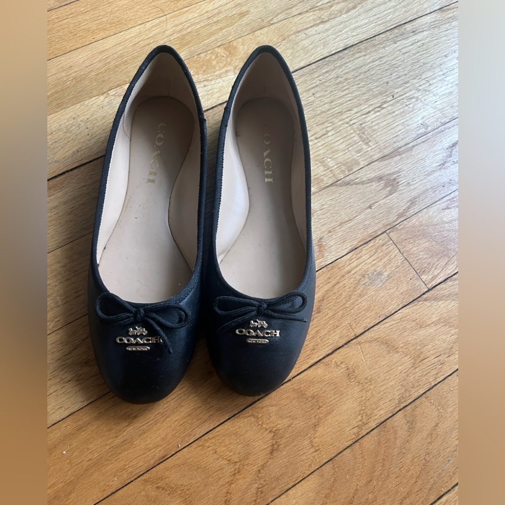 Coach Women's Black Ballet Flats